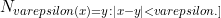 \[N_\\varepsilon(x)=\\{y:\\|x-y\\| < \\varepsilon\\}.\\]