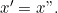 x'=x".