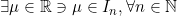 \exists \mu \in \mathbb{R} \ni \mu \in I_n, \forall n \in \mathbb {N}