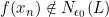 f(x_{n})\notin N_{\epsilon_{0}}(L)